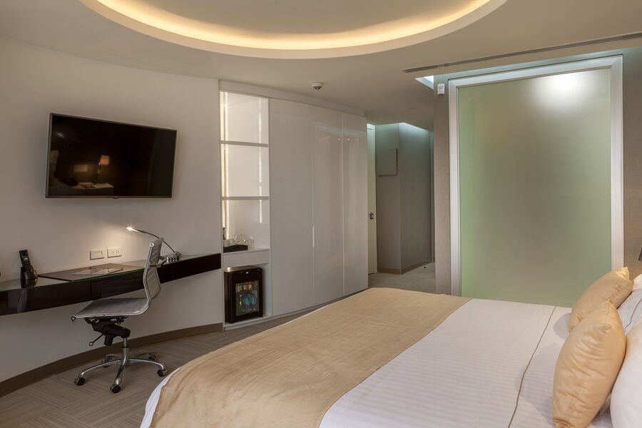 Hotel Las Americas Golden Tower Panama Bagian luar foto A room at the hotel